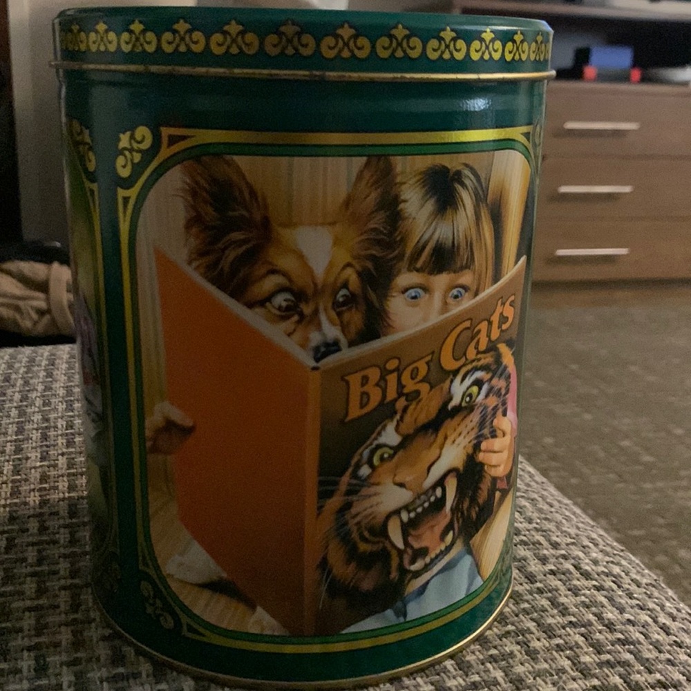 Purina biscuits vintage metal container